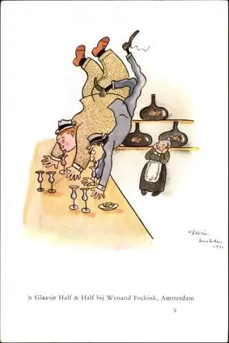 Künstler Ak Amsterdam Nordholland Niederlande, Wynand Fockink, Probierstube