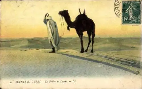 Ak Betender Araber, Kamel, Maghreb, Wüste