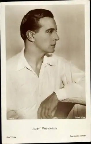 Ak Schauspieler Iwan Petrovich, Portrait im Profil, Ross Verlag