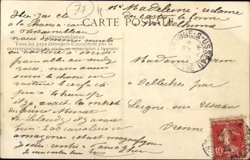 Ak Jagd im Wald von Fontainebleau, Hundemeute am Treffpunkt