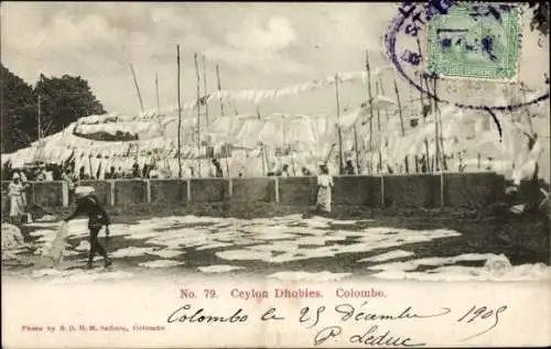 Ak Colombo Ceylon Sri Lanka, Ceylon Dhobies