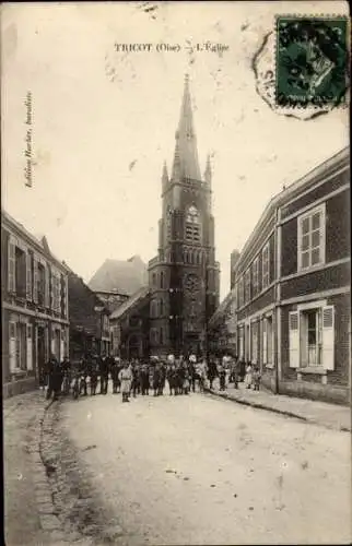 Ak Tricot Oise, Kirche