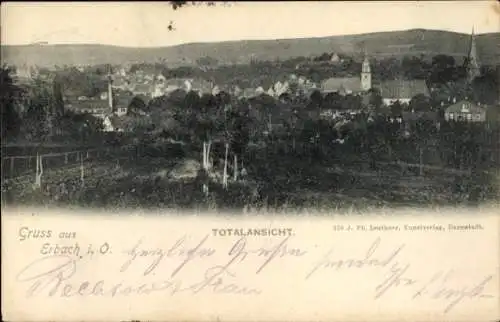 Ak Erbach im Odenwald Hessen, Gesamtansicht