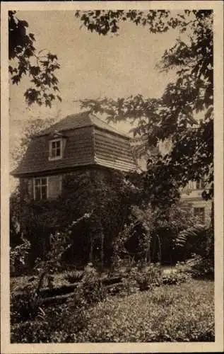 Ak Weimar in Thüringen, Goethes Stadtgarten am Frauenplan