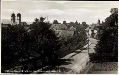Ak Sankt Märgen im Schwarzwald, Straßenansicht