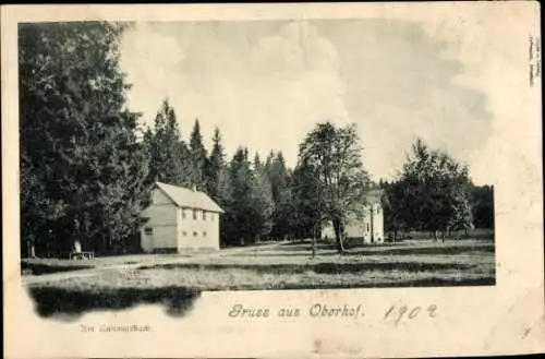 Ak Oberhof im Thüringer Wald, Am Hammerbach