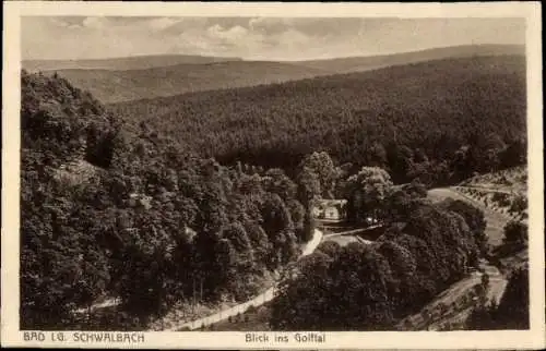 Ak Bad Schwalbach im Taunus, Blick ins Goiftal