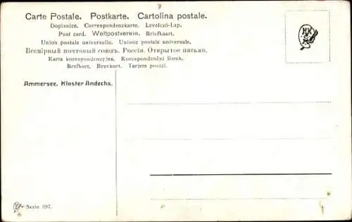 Künstler Ak Andechs am Ammersee, Kloster Andechs