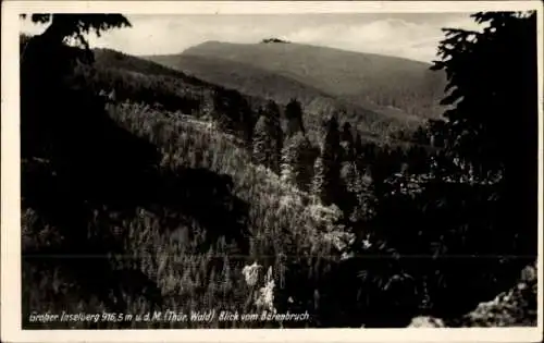 Ak Brotterode in Thüringen, Großer Inselsberg, Blick vom Bärenbruch