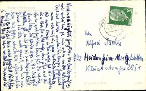 Ak Kloster Insel Hiddensee in der Ostsee, Wanderdüne, Leuchtturm