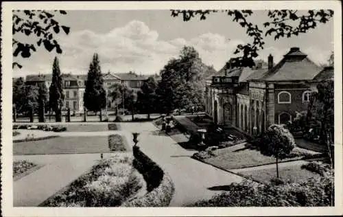 Ak Gotha in Thüringen, Orangerie, Wirtschaftsschule