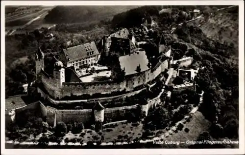 Ak Coburg in Oberfranken, Fliegeraufnahme der Veste Coburg
