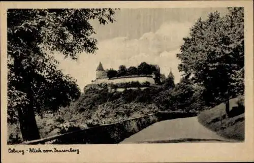 Ak Coburg in Oberfranken, Schloss, Blick vom Pausenberg