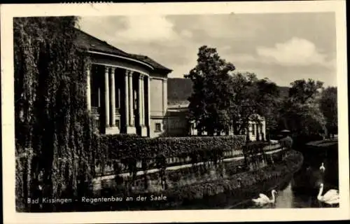 Ak Bad Kissingen Unterfranken Bayern, Regentenbau an der Saale