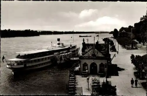 Ak Eltville am Rhein Hessen, Dampfer-Anlegestelle