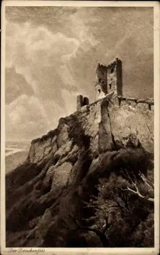 Ak Königswinter am Rhein, Drachenfels