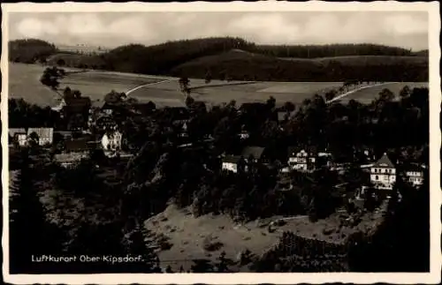 Ak Ober Kipsdorf Altenberg, Blick zum Ort, Häuser