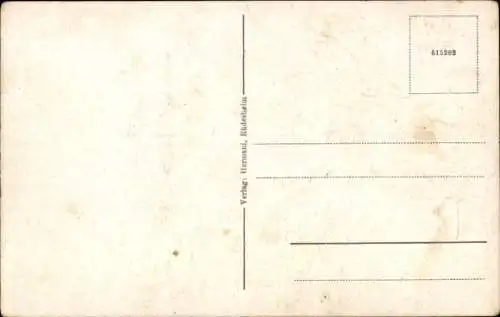 Ak Rüdesheim am Rhein, Partie in der Drosselgasse, Fachwerkhaus, Gedicht Otto Hausmann