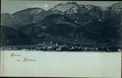 Ak Aschau im Chiemgau Oberbayern, Panorama
