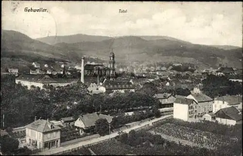 Ak Guebwiller Gebweiler Alsace Haut Rhin, Panorama