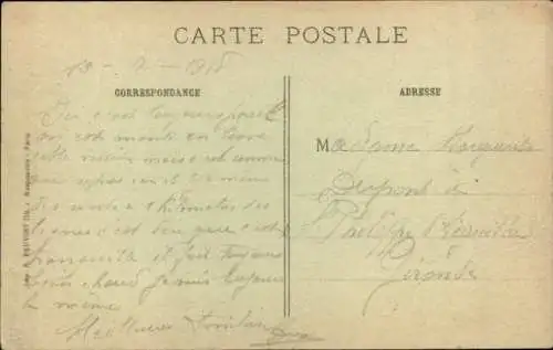 Ak Strueth Elsass Haut Rhin, Ortspartie