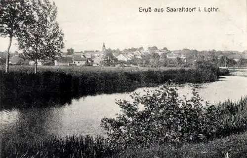 Ak Sarraltroff Saaraltdorf Lothringen Moselle, Gesamtansicht