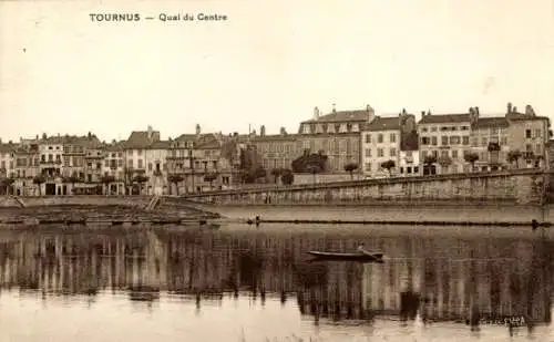 Ak Tournus Saône et Loire, Quai du Centre