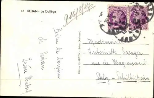 Ak Sedan Ardennes, College