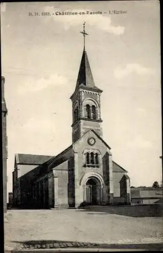 Ak Châtillon en Bazois Nièvre, Kirche