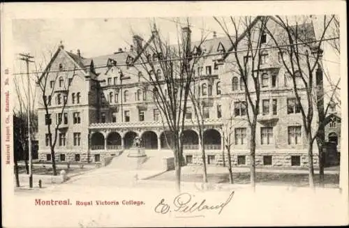 Ak Montreal Quebec Kanada, Royal Victoria College