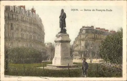 Ak Dijon Côte d'Or, Statue von Francois Rude