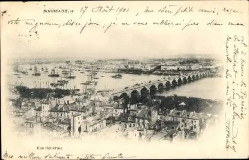 Ak Bordeaux-Gironde, Panorama