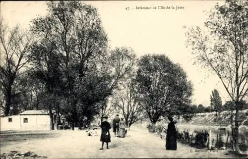 Ak Île de la Jatte Hauts-de-Seine, Innenbereich