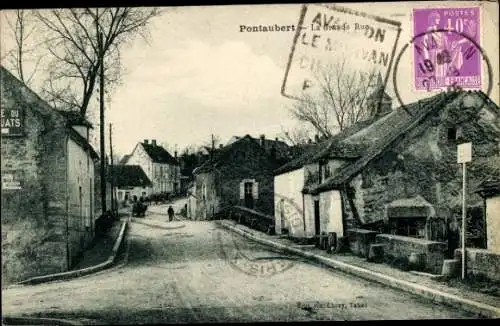Ak Pontaubert-Yonne, Grande Rue