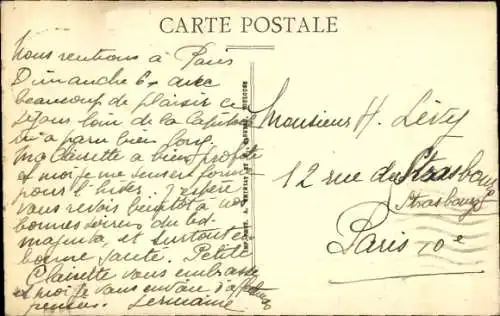 Ak Pontaubert-Yonne, Grande Rue