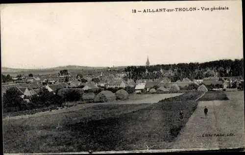 Ak Aillant auf Tholon Yonne, Panorama