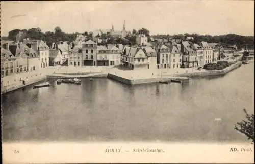 Ak Auray Morbihan, Saint Goustan, Panorama