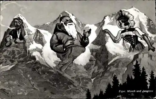 Ak Kanton Bern, Eiger, Mönch, Jungfrau