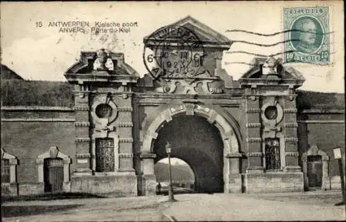 Ak Antwerpen Antwerpen Flandern, Porte du Kiel