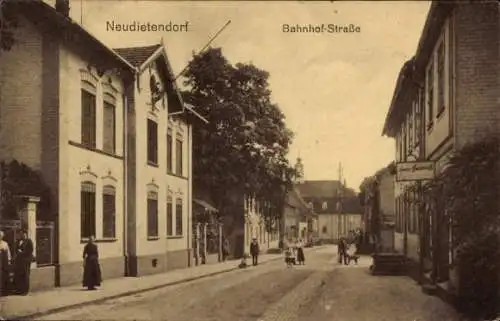 Ak Neudietendorf in Thüringen, Bahnhofstraße