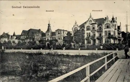Ak Świnoujście Swinemünde Pommern, Seeschloss, Dünenschloss