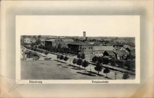 Ak Daugavpils Dünaburg Lettland, Totalansicht