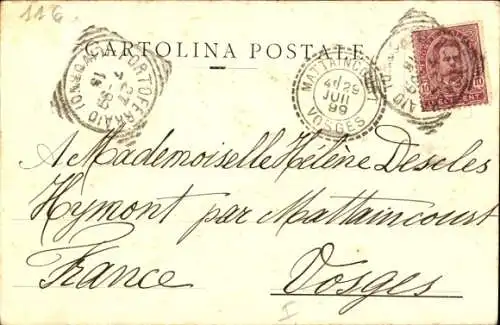 Ak Insel Elba Toscana, Gesamtansicht, Hafen