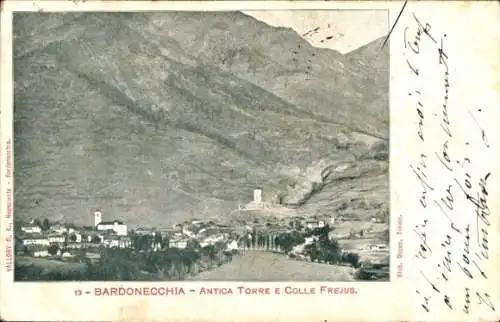 Ak Bardonecchia Piemonte Italien, Antica Torre e Colle Frejus