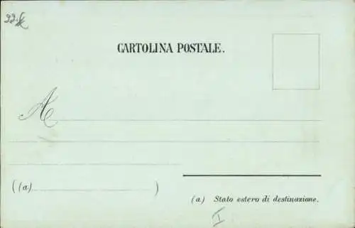 Mondschein Litho Amalfi Campania, Strand, Boote, Promenade