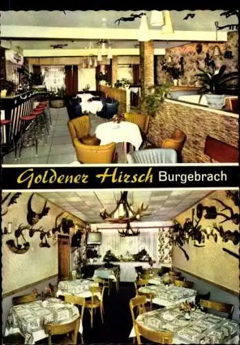 Ak Burgebrach Steigerwald Bayern, Gasthof Goldener Hirsch