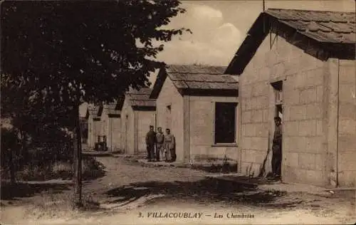 Ak Vélizy Villacoublay Yvelines, Les Chambrees