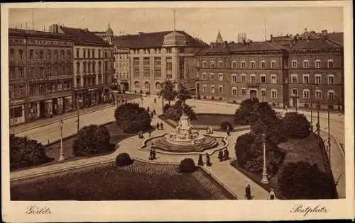 Ak Görlitz in der Lausitz, Postplatz