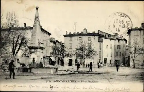 Ak Saint Maximin Var, Place Malberbes