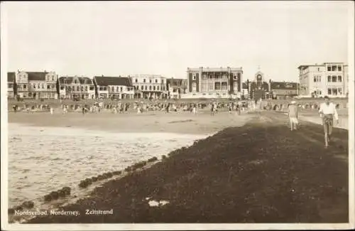 Ak Nordseebad Norderney Ostfriesland, Zeltstrand